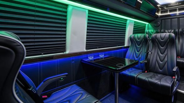18 passenger sprinter van inside fort wayne